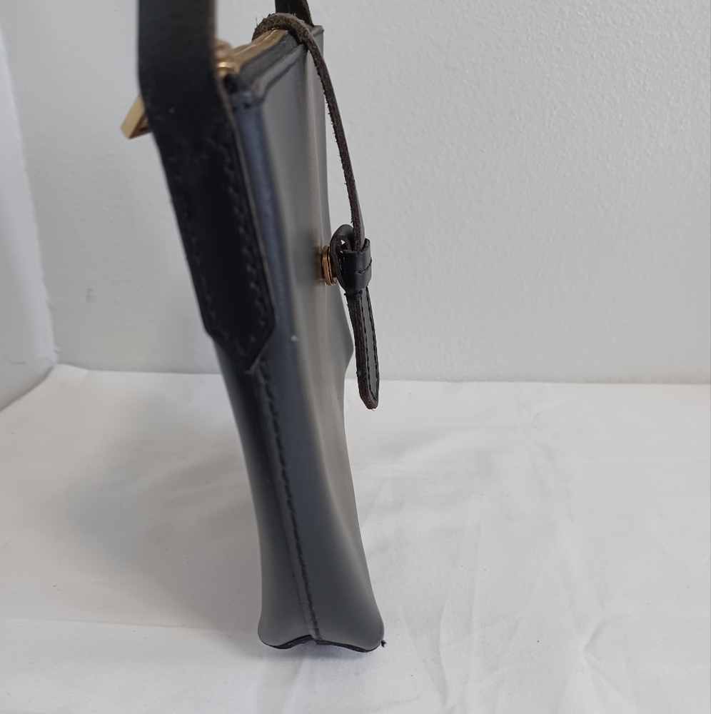 J.CREW Parker crossbody bag black leather - Picture 3 of 10